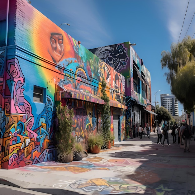 Art de rue à San Diego en Californie aux États-Unis