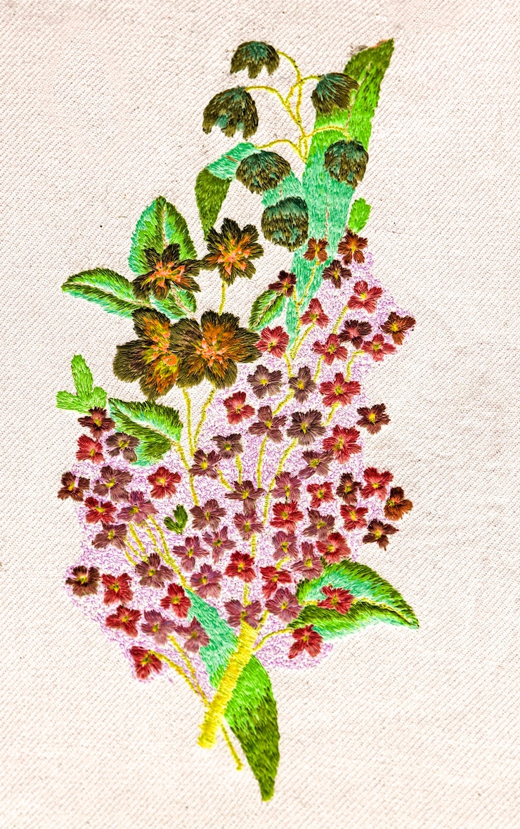 Photo gratuit arts et métiers populaires de broderie à la main
