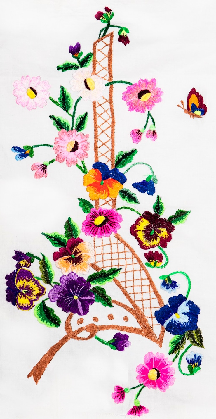 Photo gratuit arts et métiers populaires de broderie ukrainienne