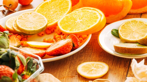 Assiette de fruits aux baies