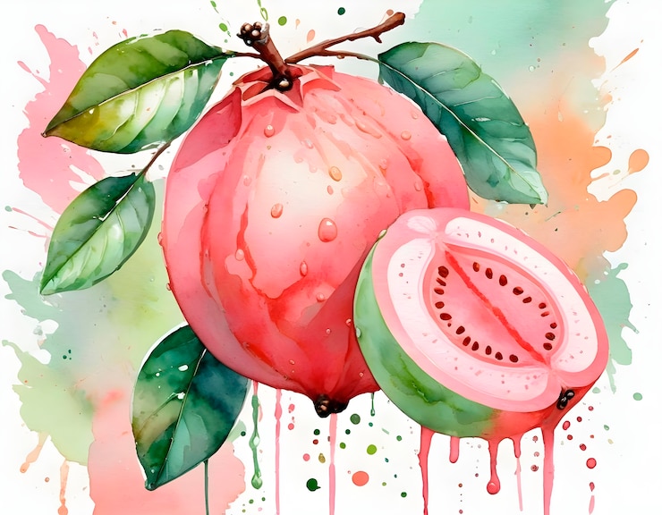 Photo gratuit assortiment d'aquarelles de fruits