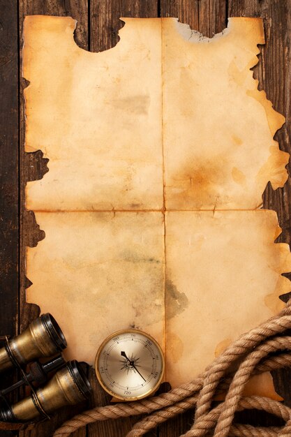Assortiment d'artefacts de pirates et de primes