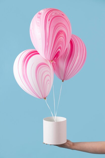 Assortiment de ballons de fête abstraits