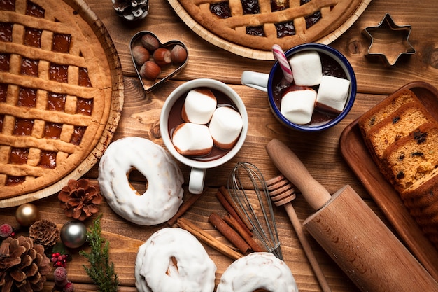 Assortiment de bonbons de Noël