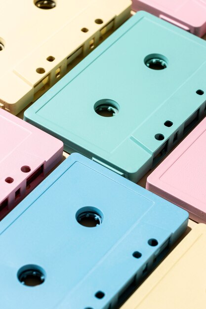 Assortiment de cassettes vintage