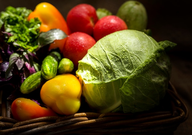 Assortiment de délicieux légumes d'automne