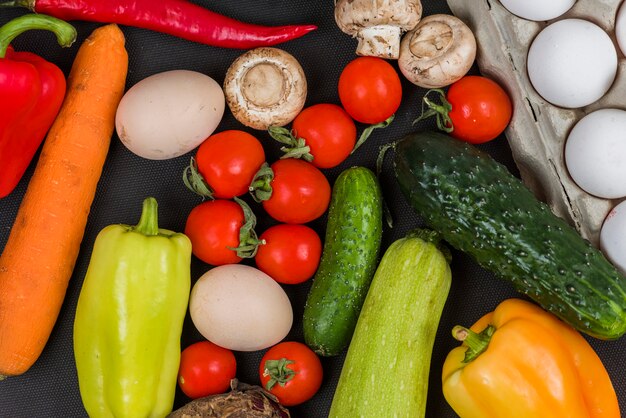 Assortiment de divers légumes