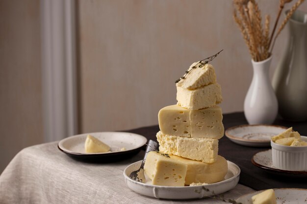 Assortiment de fromages paneer traditionnels