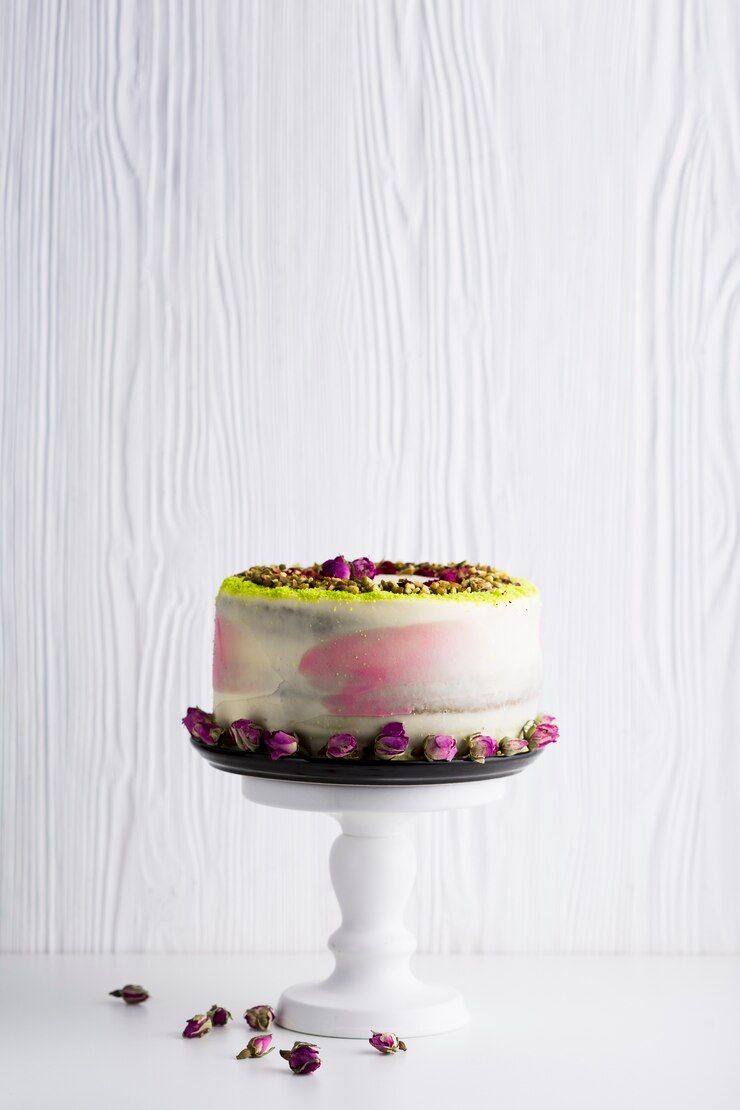 Photo gratuit assortiment de gâteaux avec fond blanc
