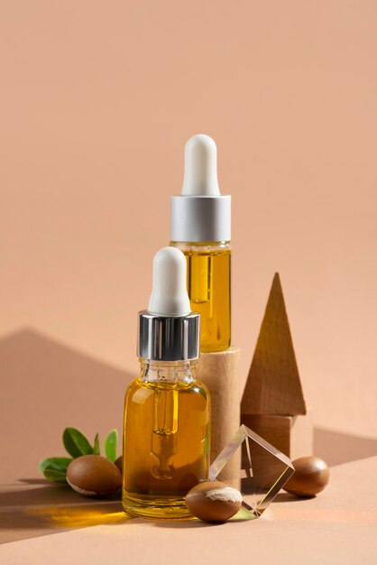 Assortiment d'huile d'argan saine