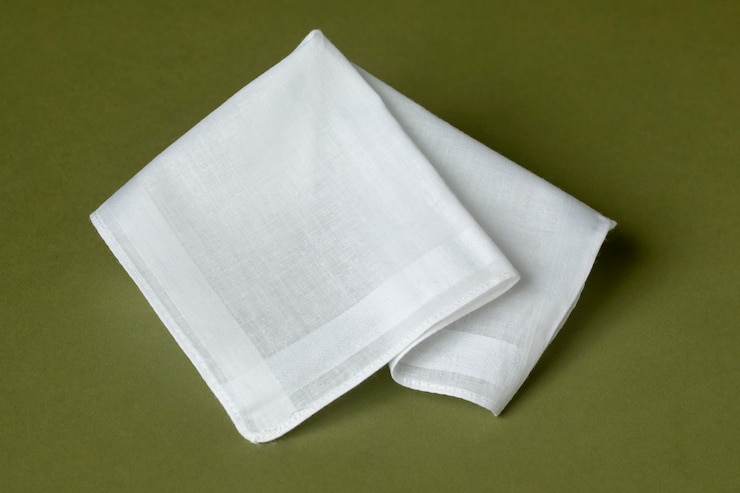 Photo gratuit assortiment de mouchoirs blancs