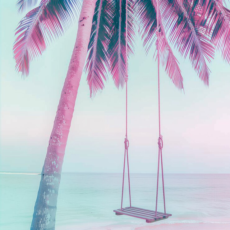 Photo gratuit atmosphère de rêve et scène de couleurs pastel pour le contenu de voyage