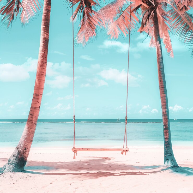 Photo gratuit atmosphère de rêve et scène de couleurs pastel pour le contenu de voyage