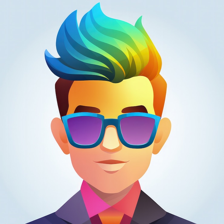 Photo gratuit avatar androgyne d'une personne queer non binaire