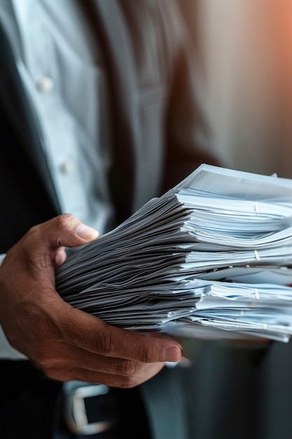 Photo gratuite avocat vue latérale travaillant avec des documents