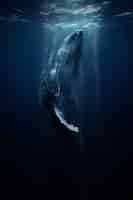 Photo gratuite baleine image ai