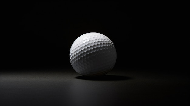 Photo gratuite balle de golf en studio