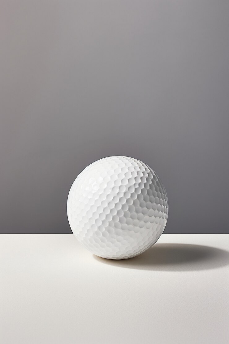 Photo gratuit balle de golf en studio