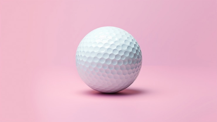 Photo gratuit balle de golf en studio