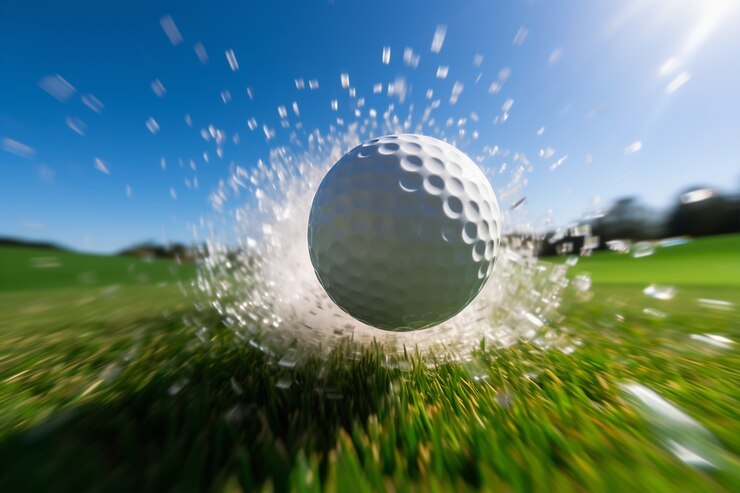 Photo gratuit balle de golf sur le terrain