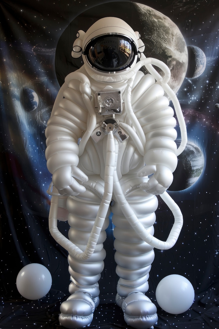 Photo gratuit un ballon en forme d'astronaute