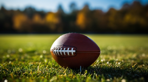 Photo gratuite ballon de rugby américain