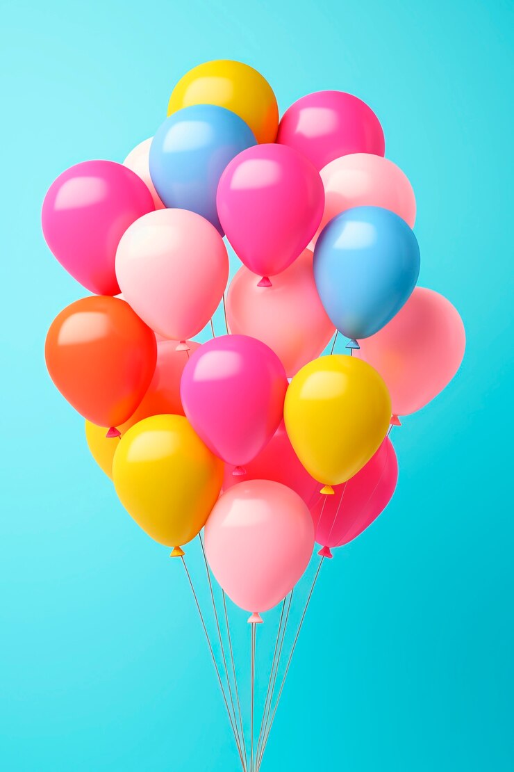 Photo gratuit des ballons 3d pour le carnaval