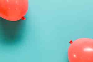 Photo gratuite ballons gonflés rouges