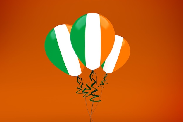 Photo gratuite ballons d'irlande