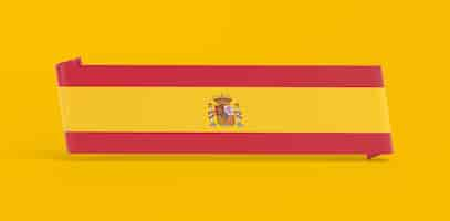 Photo gratuite bannière drapeau espagne