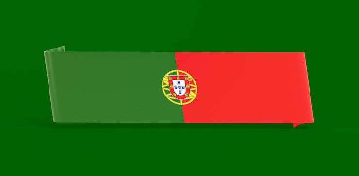 Photo gratuit bannière drapeau portugal