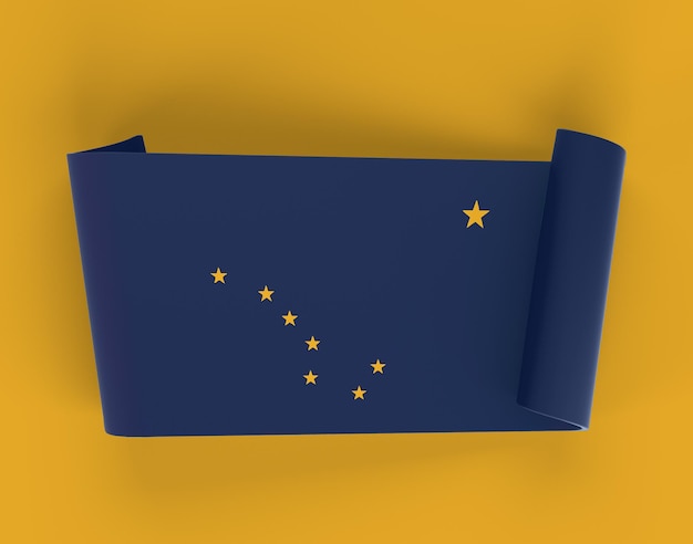 Bannière du drapeau de l'Alaska