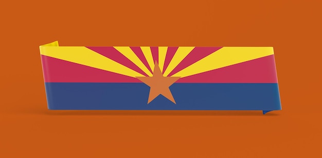 Photo gratuite bannière du drapeau de l'arizona