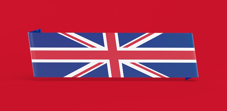 Photo gratuit bannière du drapeau du royaume-uni
