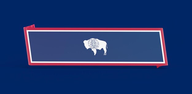 Bannière du drapeau du Wyoming