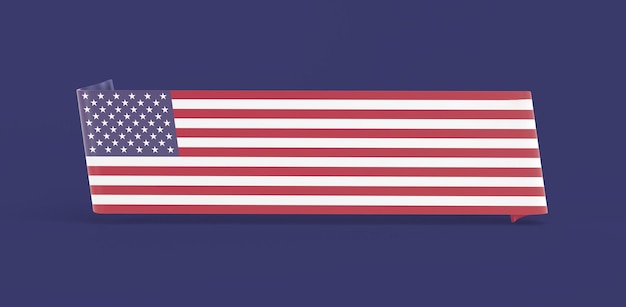 Photo gratuite bannière du drapeau des états-unis