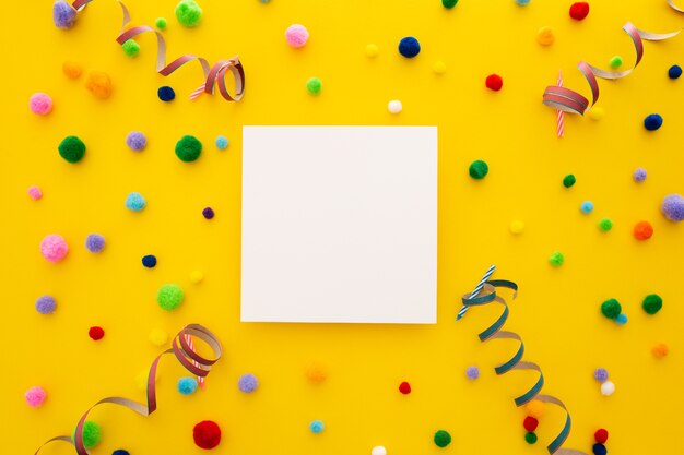 Bannière de fête ou d'anniversaire avec espace pour le texte