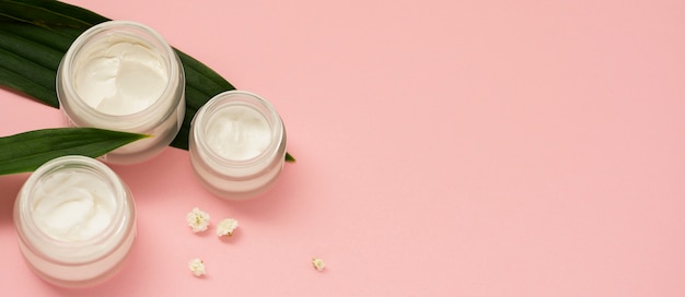 Bannière horizontale pour les produits de beauté