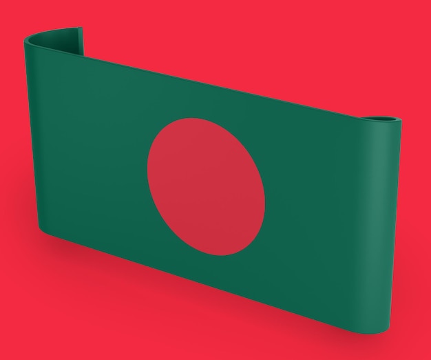 Bannière de ruban drapeau Bangladesh