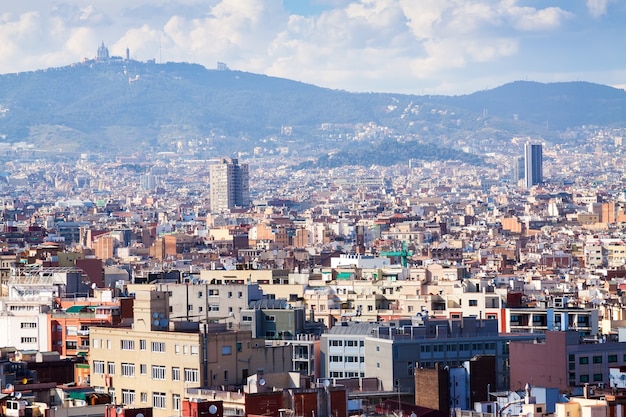 Barcelone Depuis Montjuic. Catalogne