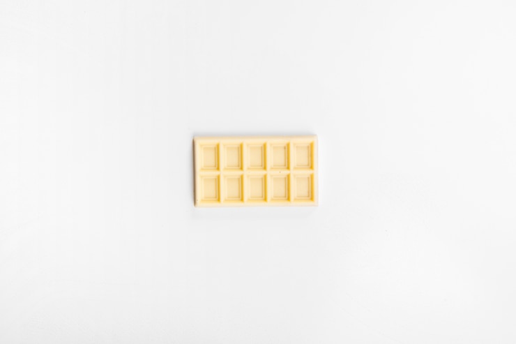 Photo gratuit barre de chocolat blanc