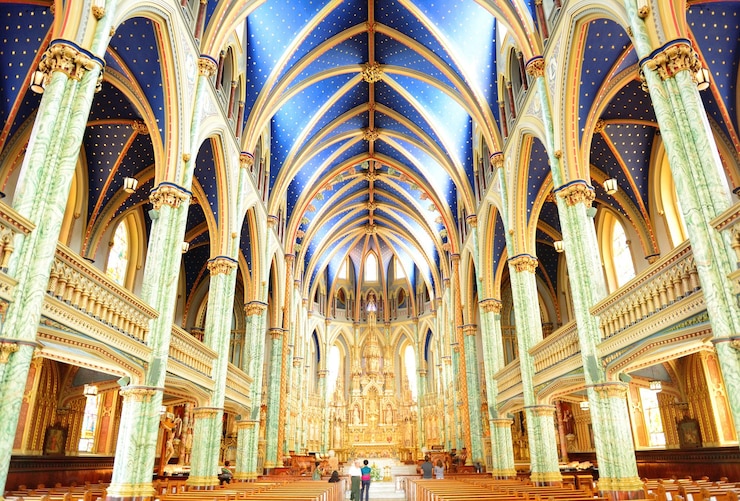 Photo gratuit basilique notre-dame d'ottawa