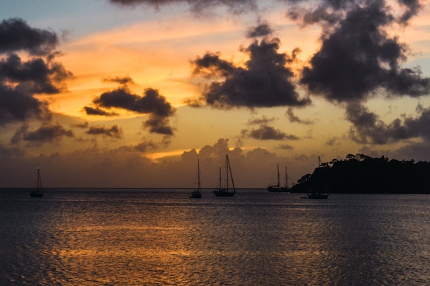 Bateaux dans la mer