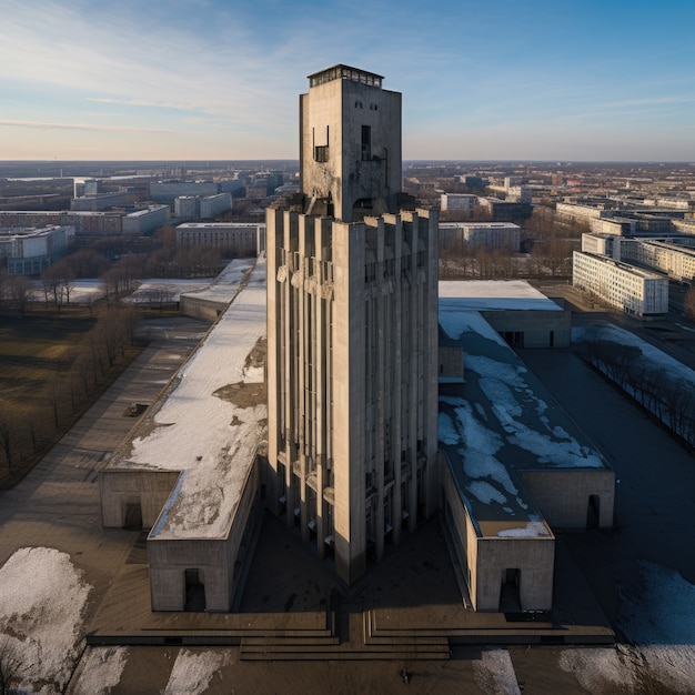 Bâtiment inspiré du néo-brutalisme