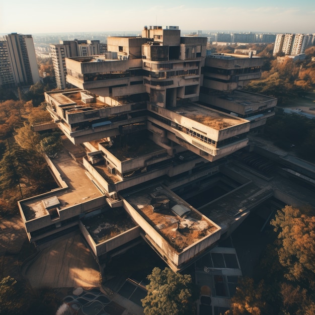 Bâtiment inspiré du néo-brutalisme