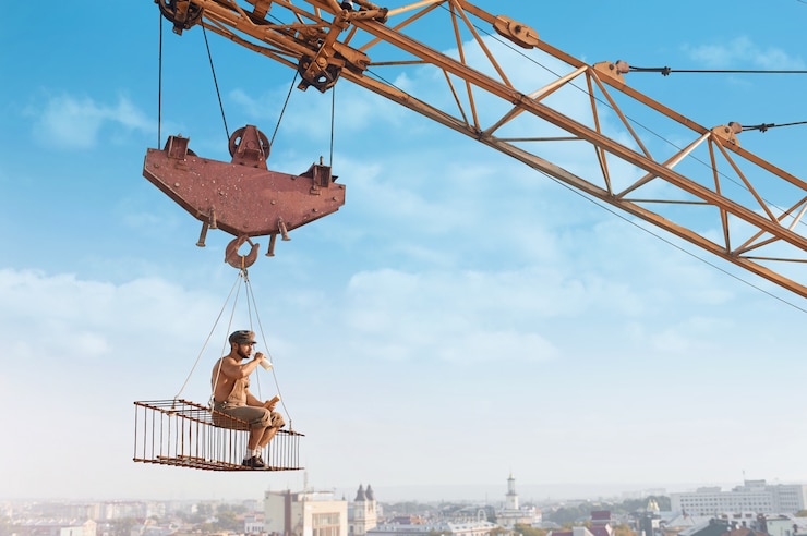 Photo gratuit bâtisseur sur le chantier
