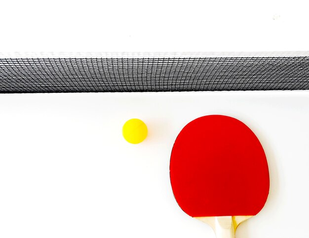 Batte de tennis de table rouge