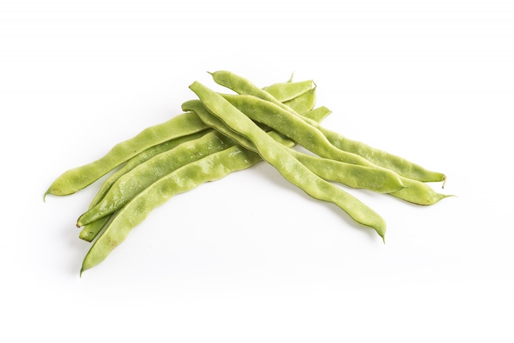 Photo gratuit beans sword sur fond blanc