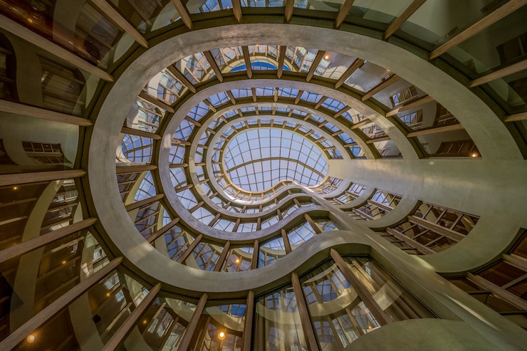 Photo gratuit beau bâtiment en verre