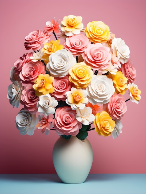 Photo gratuite beau bouquet de fleurs en studio